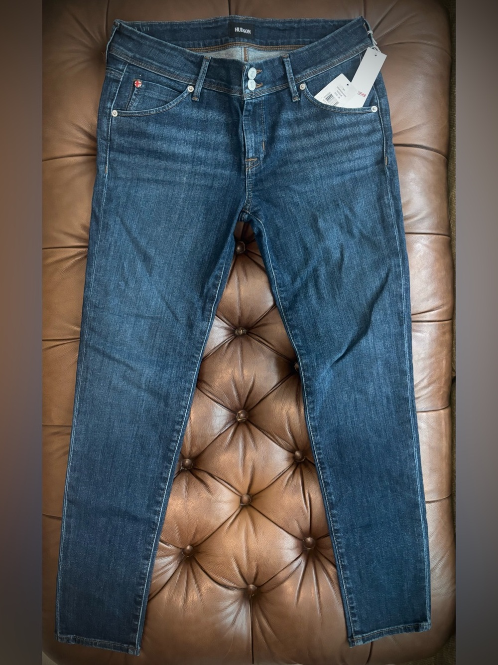 NWT Hudson Jeans Women's Skinny Mid-rise Jeans Rosalie dark blue size 28